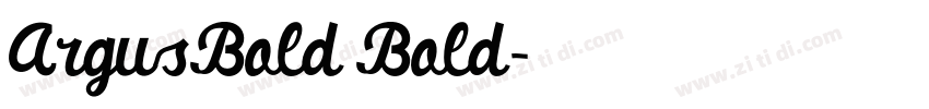 ArgusBold Bold字体转换